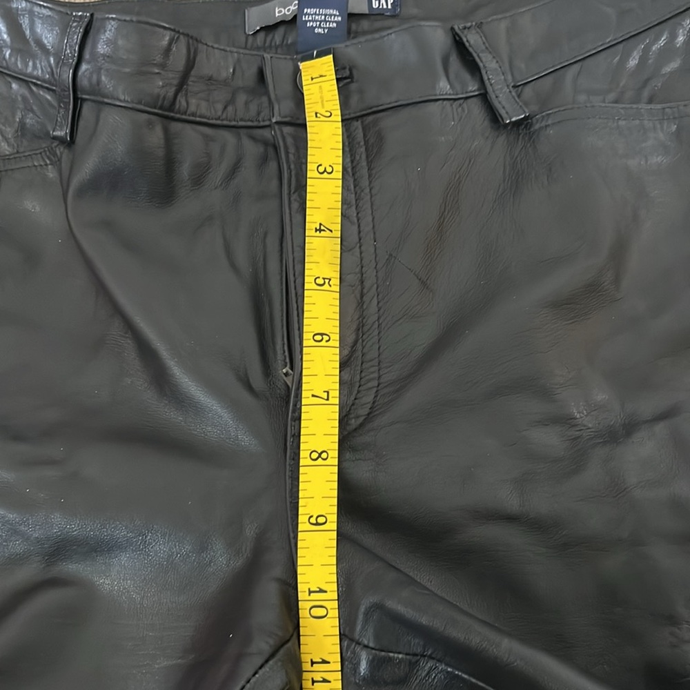 GAP Black Genuine Leather Bootcut Pants. - Picture 14 of 14